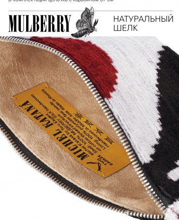 Шелковый (Бахмаль) Клатч-конверт-папка-косметичка AETERNA CONCORDIA! (Извечная Гармония) AETERNA CONCORDIA!_Thiny/S